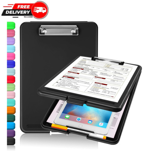 Plastic storage clipboard case - clipboard,
